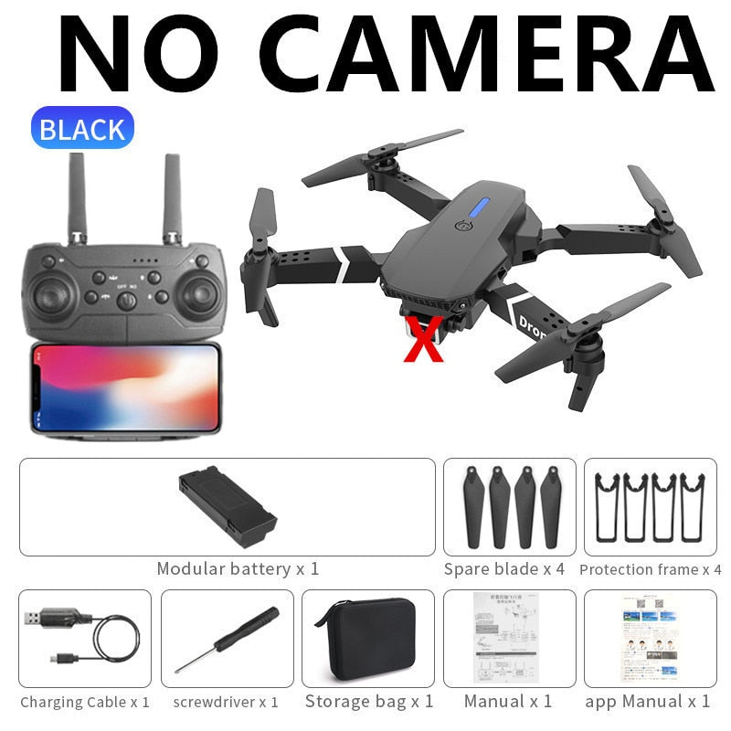 NNEOBA 2021 NEW Drone 4k profession HD Wide Angle Camera 1080P WiFi fpv Drone Dual Camera Height Keep Drones Camera Helicopter Toys-2