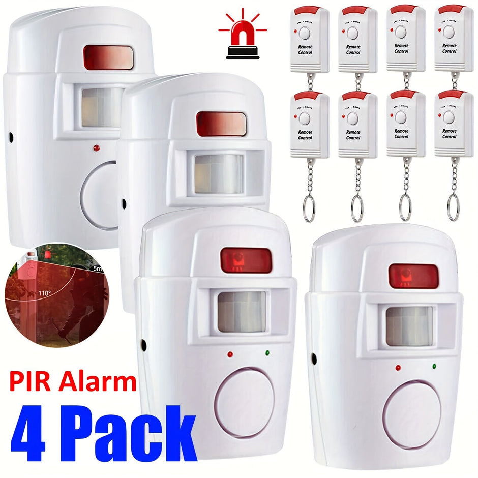 Wireless PIR Motion Sensor Alarm System (4 pcs)-1